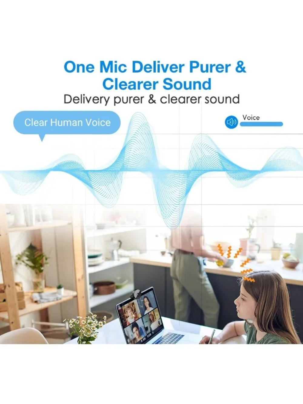 1080P USB Webcam with Microphone & Privacy Cover | HD Video Streaming Camera